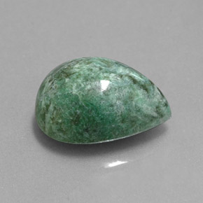 Maw-sit-sit naturale verde da 4,70 ct, taglio a pera, opaco