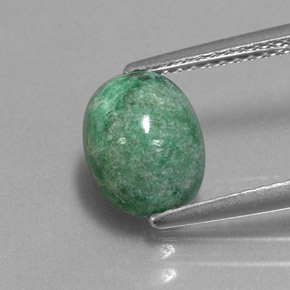 Maw-sit-sit Verde naturale da 2.22 ct, Taglio ovale, Opaco
