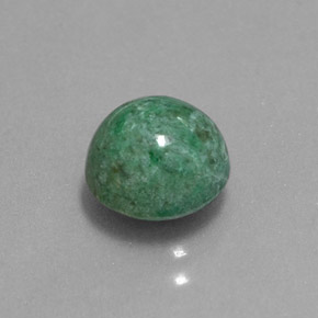 Maw-sit-sit naturale verde da 2,26 ct, taglio rotondo, opaco