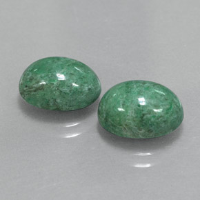 Gemme di Maw-sit-sit Verde naturale da  ct, Taglio ovale, Opaco