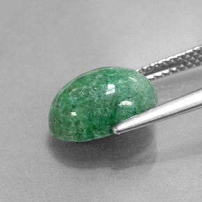Maw-sit-sit naturale verde da 3,87 ct, taglio ovale, opaco