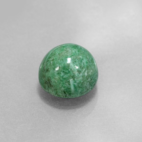 Maw-sit-sit naturale verde da 3,18 ct, taglio rotondo, opaco