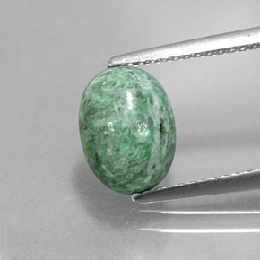 Maw-sit-sit Verde naturale da 2.71 ct, Taglio ovale, Opaco
