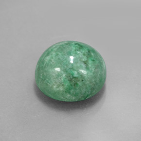 Maw-sit-sit naturale verde da 6,62 ct, taglio rotondo, opaco