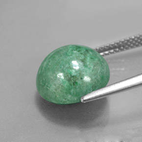 Maw-sit-sit naturale verde da 6,62 ct, taglio rotondo, opaco