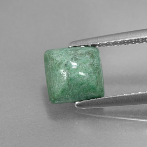 Maw-sit-sit Verde naturale da 1.63 ct, Quadrato, Opaco