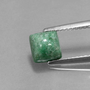 Maw-sit-sit naturale verde da 1,51 ct, quadrato, opaco