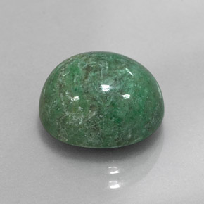 Maw-sit-sit Verde Pino Pallido naturale da 7.20 ct, Taglio ovale, Opaco