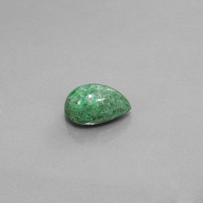 Maw-sit-sit naturale verde da 3,83 ct, taglio a pera, opaco