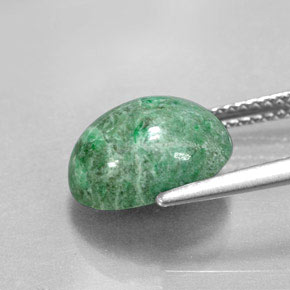 Maw-sit-sit naturale verde da 4,55 ct, taglio ovale, opaco