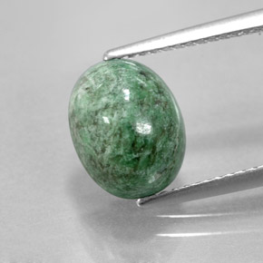 Maw-sit-sit Verde naturale da 3.47 ct, Taglio ovale, Opaco