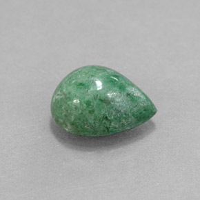 Maw-sit-sit naturale verde da 3,25 ct, taglio a pera, opaco