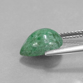 Maw-sit-sit naturale verde da 3,25 ct, taglio a pera, opaco