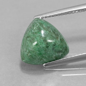 Maw-sit-sit naturale verde da 4,64 ct, trillion, opaco