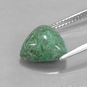 Maw-sit-sit naturale verde da 4,64 ct, trillion, opaco