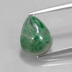 Maw-sit-sit Verde naturale da 3.94 ct, Forma a pera, Opaco