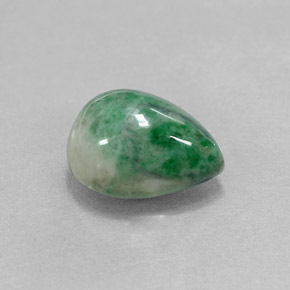 Maw-sit-sit Verde naturale da 3.94 ct, Forma a pera, Opaco