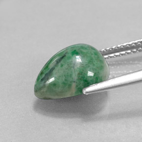 Maw-sit-sit Verde naturale da 3.94 ct, Forma a pera, Opaco