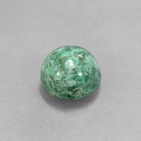 Maw-sit-sit naturale verde da 3,18 ct, taglio rotondo, opaco