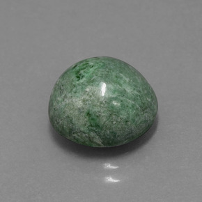 Maw-sit-sit verde medio naturale da 6,62 ct, taglio rotondo, opaco
