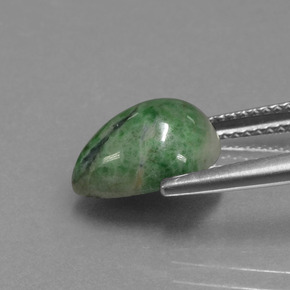 Maw-sit-sit Verde naturale da 3.94 ct, Forma a pera, Opaco
