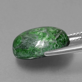 Maw-sit-sit Verde scuro naturale da 8.83 ct, Taglio ovale, Opaco