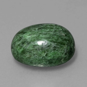 Maw-sit-sit Verde scuro naturale da 9.52 ct, Taglio ovale, Opaco