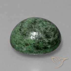 Maw-Sit-Sit Verde Pino Pallido naturale da 9.55 ct, Ovale, Opaco
