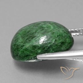 Maw-Sit-Sit Verde scuro naturale da 11.05 ct, Ovale, Opaco