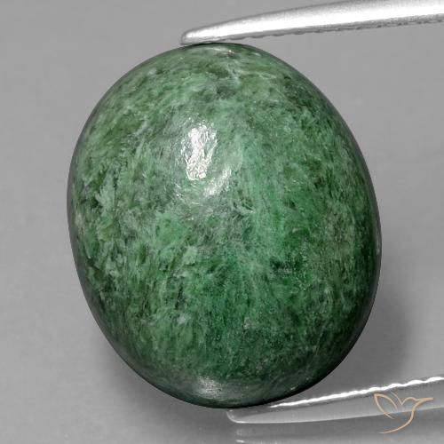 12.12ct Naturale Verde Pino Maw-sit-sit, Ovale, Opaco