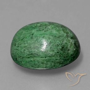 Maw-Sit-Sit Verde Pino naturale da 12.12 ct, Ovale, Opaco