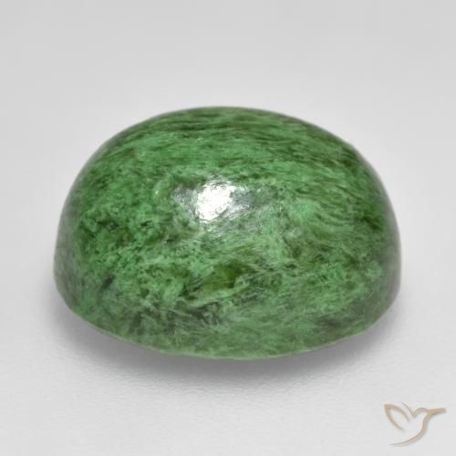 Maw-Sit-Sit Verde Pino naturale da 14.82 ct, Ovale, Opaco