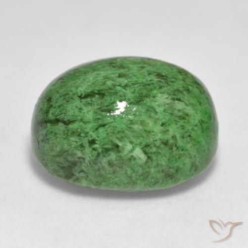 Maw-Sit-Sit Verde scuro naturale da 15.24 ct, Ovale, Opaco