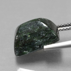Maw-sit-sit naturale verde da 6,22 ct, baguette, opaco
