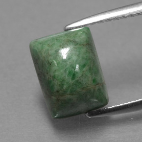 Maw-sit-sit naturale verde da 3,11 ct, baguette, opaco