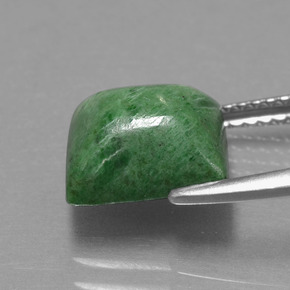 Maw-sit-sit naturale verde da 3,67 ct, baguette, opaco