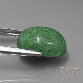 Maw-Sit-Sit Verde medio naturale da 10.46 ct, Ovale, Opaco