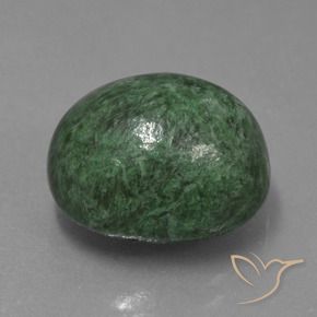 Maw-Sit-Sit Verde Pino Pallido naturale da 13.37 ct, Ovale, Opaco