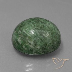 Maw-Sit-Sit Verde grigiastro intenso naturale da 14.49 ct, Ovale, Opaco