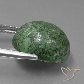 Maw-Sit-Sit Verde grigiastro intenso naturale da 14.49 ct, Ovale, Opaco