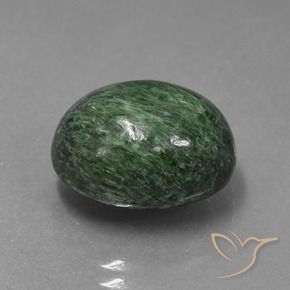 Maw-Sit-Sit Verde grigiastro intenso naturale da 10.86 ct, Ovale, Opaco
