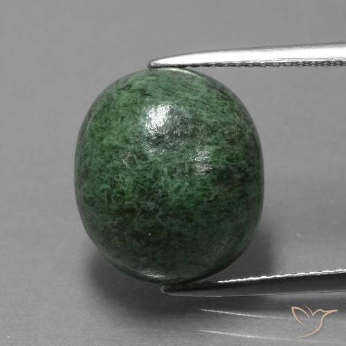 14.06ct Naturale Verde medio Maw-sit-sit, Ovale, Opaco