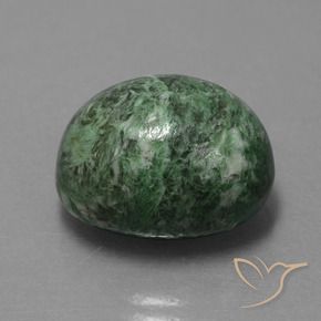 Maw-Sit-Sit Verde terroso naturale da 17.19 ct, Ovale, Opaco