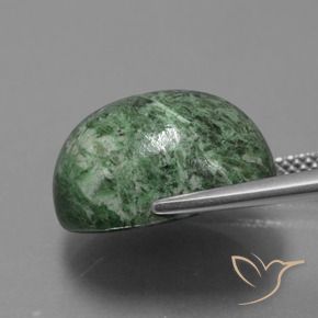 Maw-Sit-Sit Verde terroso naturale da 17.19 ct, Ovale, Opaco
