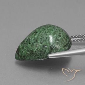 Maw-Sit-Sit Verde medio naturale da 14.34 ct, Forma a pera, Opaco