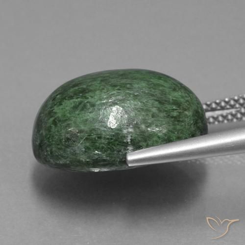 Maw-Sit-Sit Verde terroso naturale da 13.40 ct, Ovale, Opaco