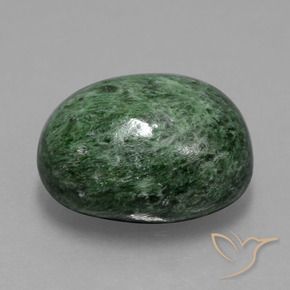 Maw-Sit-Sit Verde Pino Pallido naturale da 9.69 ct, Ovale, Opaco