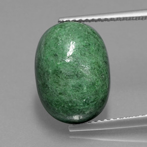 Maw-sit-sit naturale verde da 9,30 ct, taglio ovale, opaco