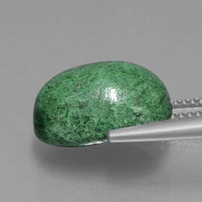 Maw-sit-sit naturale verde da 9,30 ct, taglio ovale, opaco