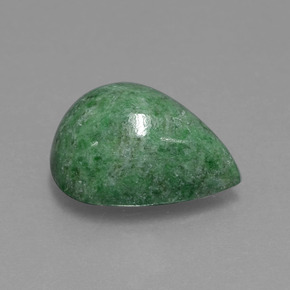 Maw-sit-sit naturale verde da 7,04 ct, taglio a pera, opaco